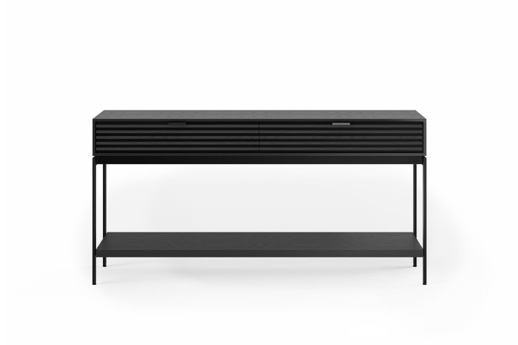 Cora 1173 Console in Charcoal Stained Ash front