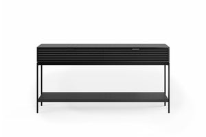 Cora 1173 Console in Charcoal Stained Ash front