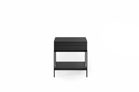 Cora 1176 End Table in Charcoal Stained Ash front