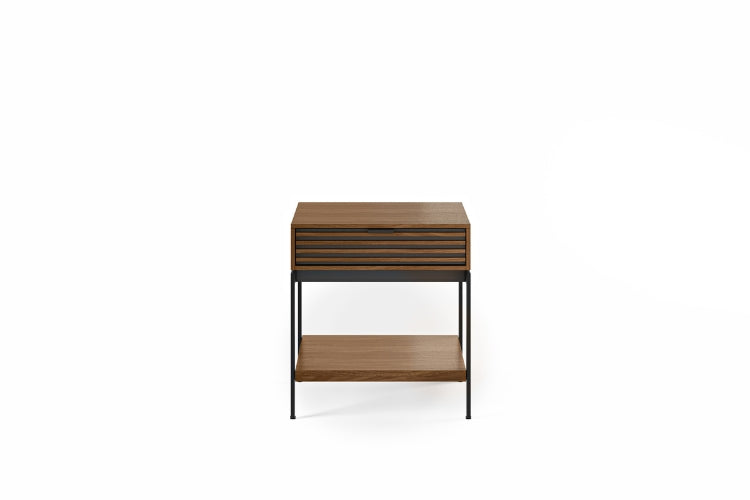Cora 1176 End Table in Walnut front