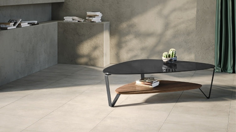 Dino 1363 Large Coffee Table in Walnut with decor
