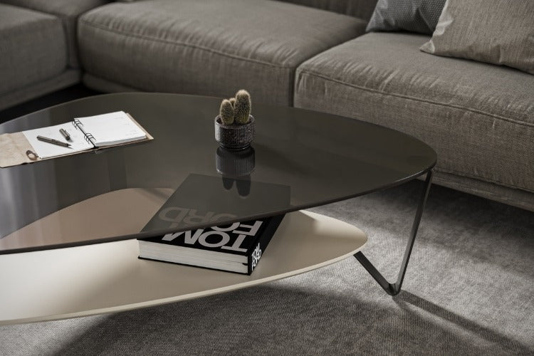 Dino 1364 Small Coffee Table in Stone with seating and rug