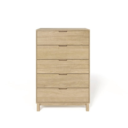 Oslo 5 Drawer Wide Chest front view