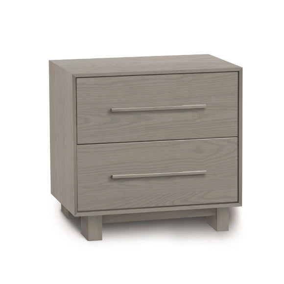 Sloane 2 Drawer Nightstand oak angle view