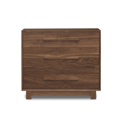 Sloane 3 Drawer walnut front view