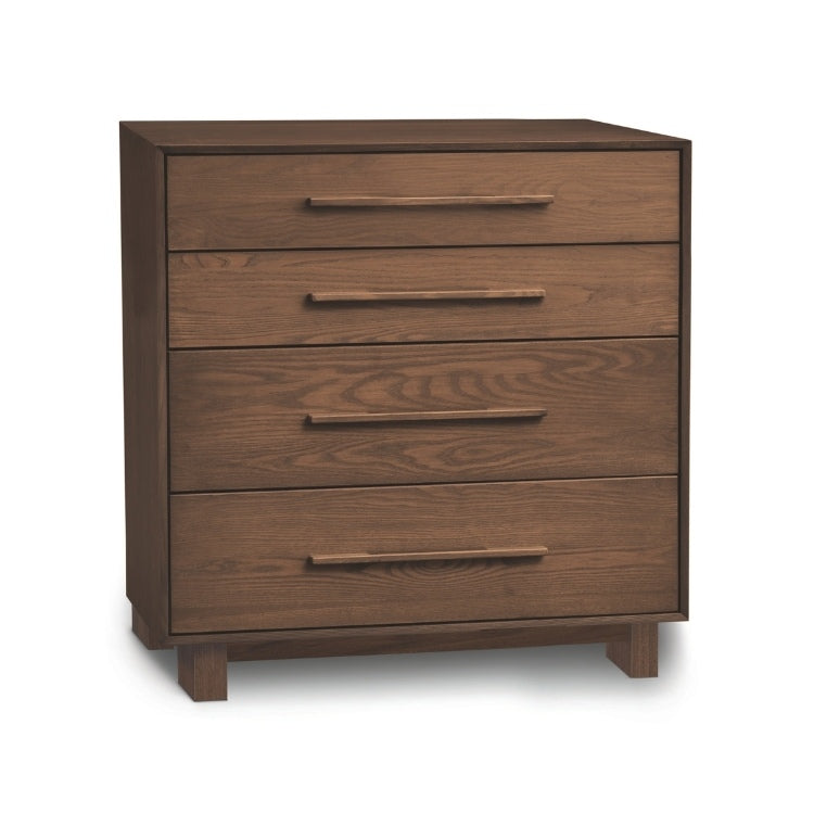 Sloane 4 Drawer walnut angle view