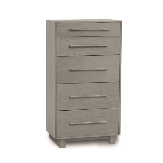 Sloane 5 Drawer Narrow oak angle view