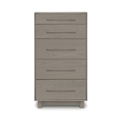 Sloane 5 Drawer Narrow oak front view