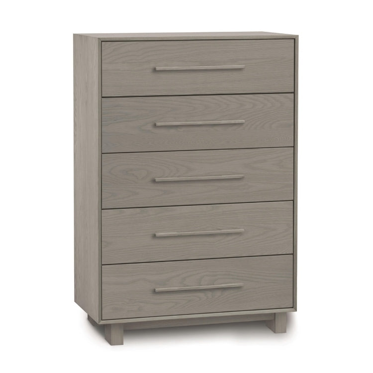 Sloane 5 Drawer Wide oak angle view