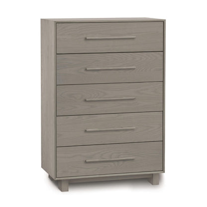 Sloane 5 Drawer Wide oak angle view