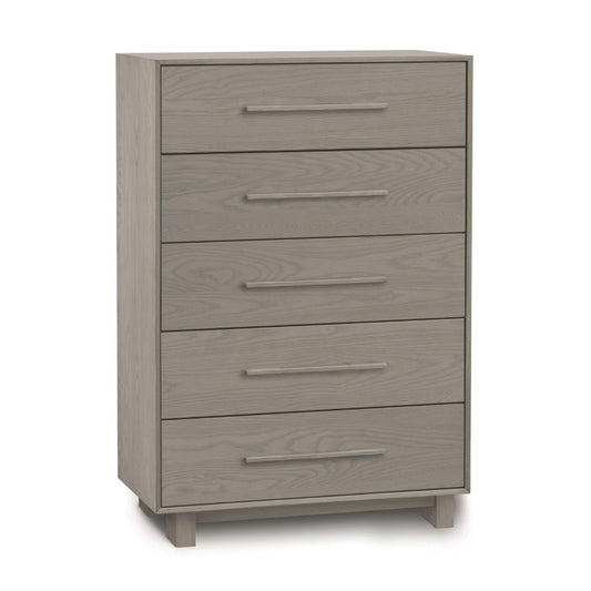 Sloane 5 Drawer Wide oak angle view