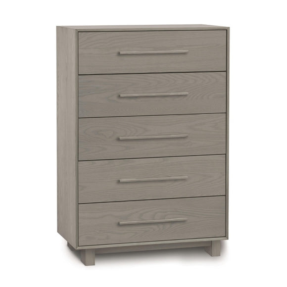 Sloane 5 Drawer Wide oak angle view