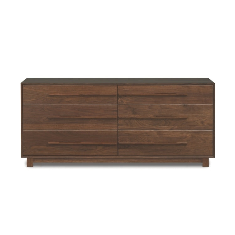 Sloane 6 Drawer walnut front view