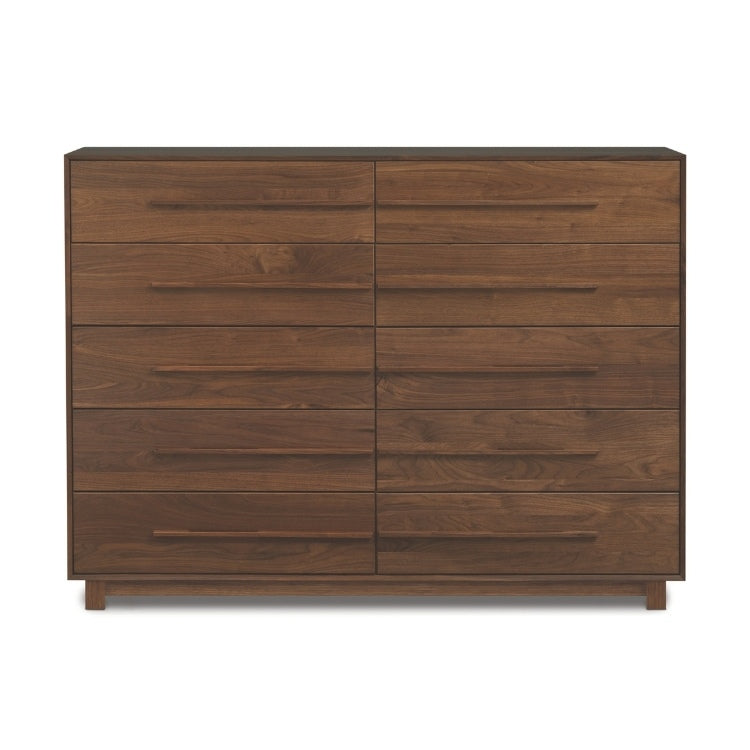 Sloane 10 Drawer Walnut Front view