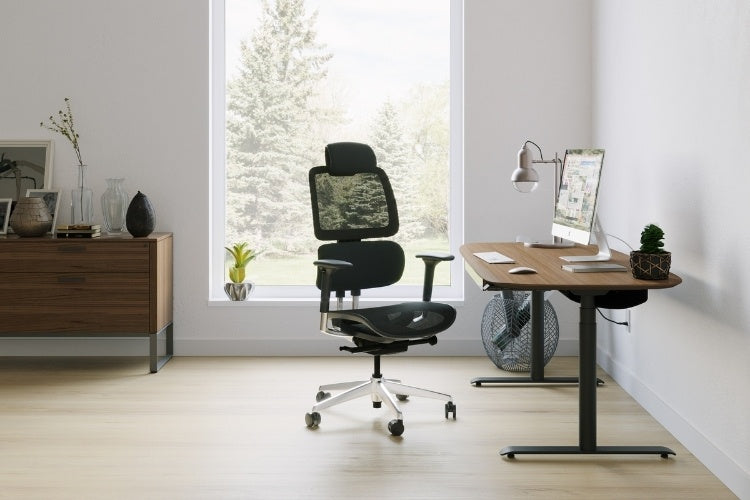 Voca 3501 Office Chair in home office with desk and credenza
