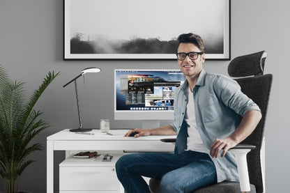 Coda 3522 Office Chair in office with desk, monitor, and file