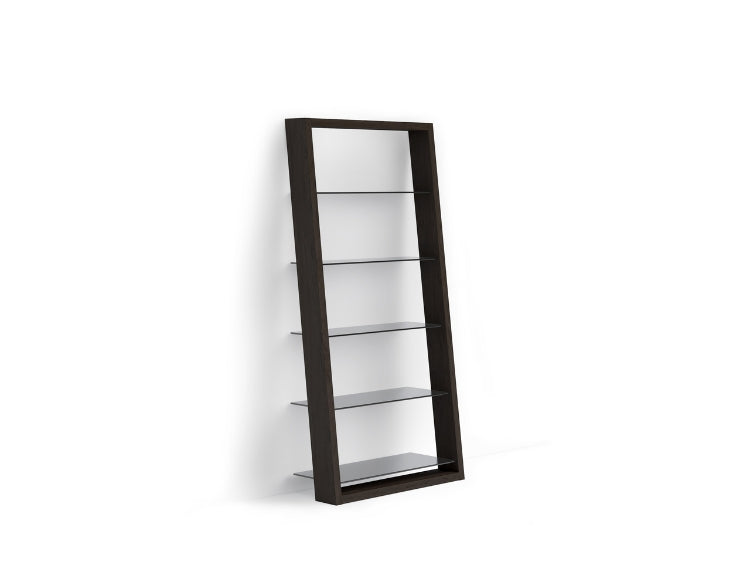 Eileen 5166 Leaning Shelf in Charcoal angle view