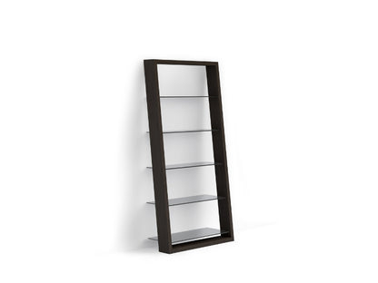 Eileen 5166 Leaning Shelf in Charcoal angle view