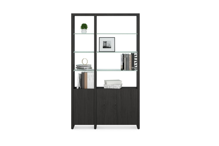 Linea 580012 Shelf System in Charcoal front view