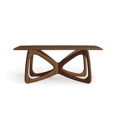 Butterfly Fixed-Top Table walnut front view