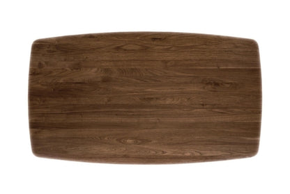 Butterfly Fixed-Top Table walnut top view of wood grain