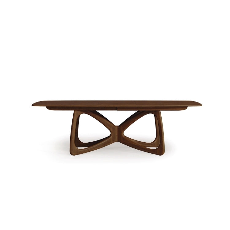 Butterfly Extension Table walnut front view extended