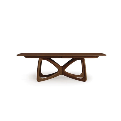 Butterfly Extension Table walnut front view extended