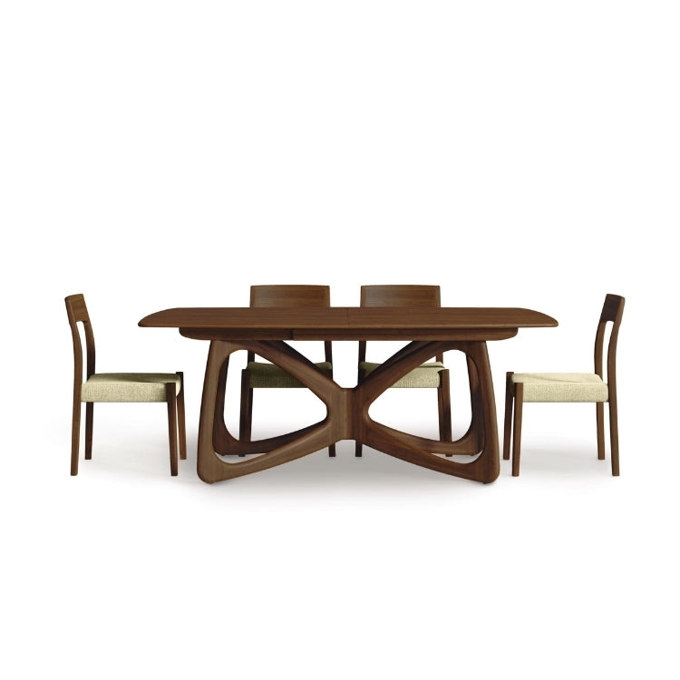 Butterfly Extension Table walnut with 4 chairs