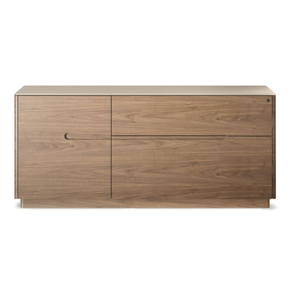 Luma 6720 Cabinet in natural walnut with dune top head on