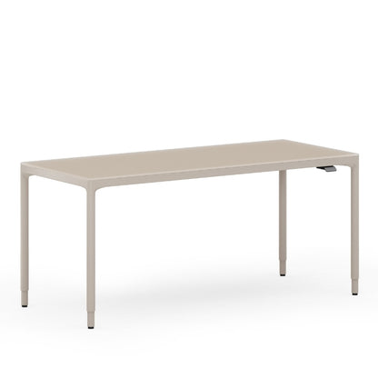 Luma Medium Sit/Stand Desk in Dune 