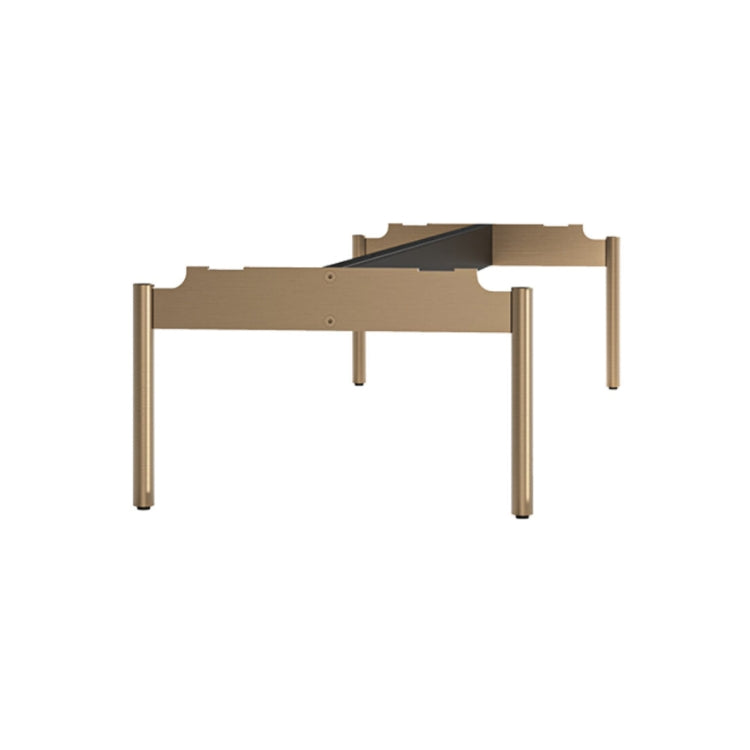 Tanami 7101 Leg Kit in Satin Brass side view