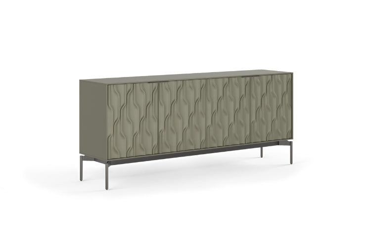 Mesa 7639 Credenza Moss Carbon side view