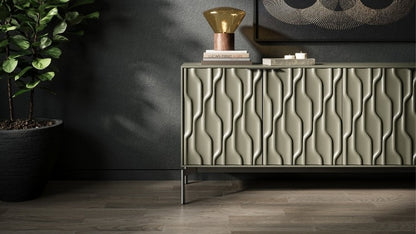 Mesa 7639 Credenza Moss Carbon with decor