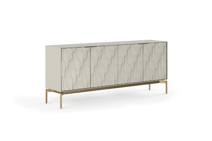 Mesa 7639 Credenza Stone Brass side view