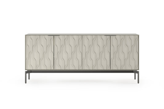 Mesa 7639 Credenza Stone Carbon Front View