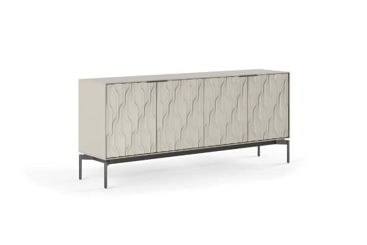 Mesa 7639 Credenza Stone Carbon side view