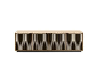 Elements 8703 Media and Storage Cabinet in Tune Washed Oak front view