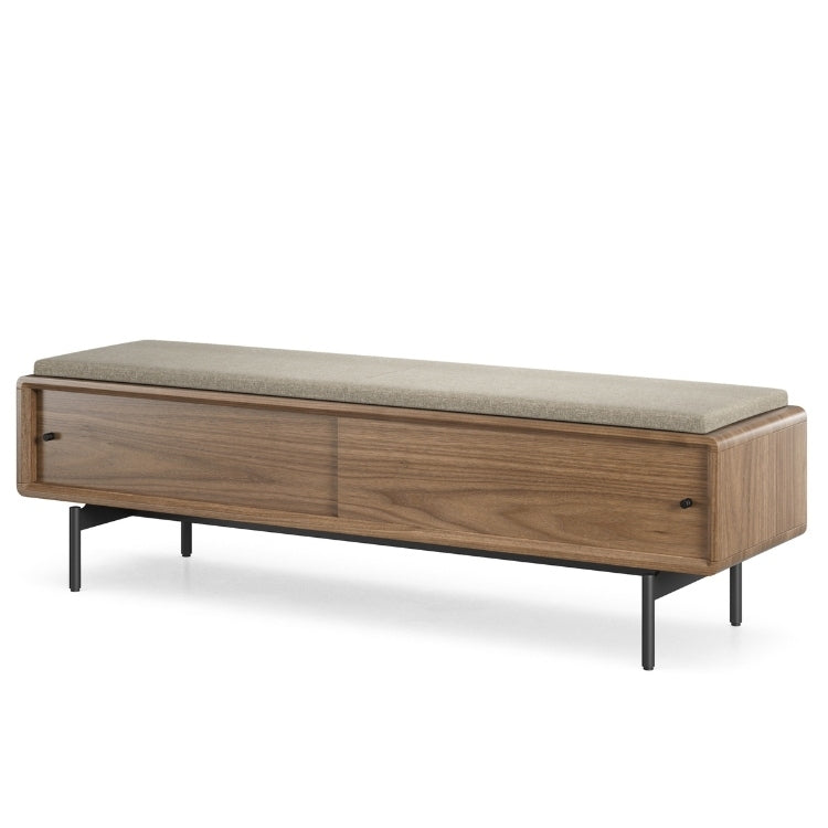 LINQ Bench in walnut with pecan cover 