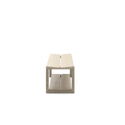 KAVA bench in washed oak side view