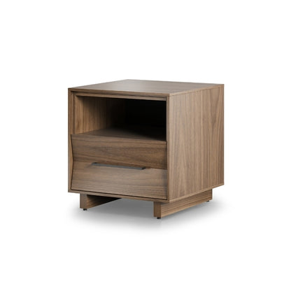 20" KAVA nightstand in walnut angle view