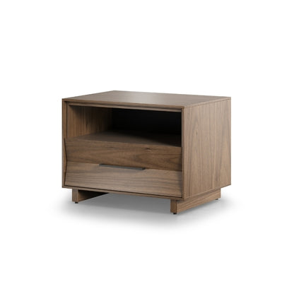 28" KAVA nightstand in walnut angle view