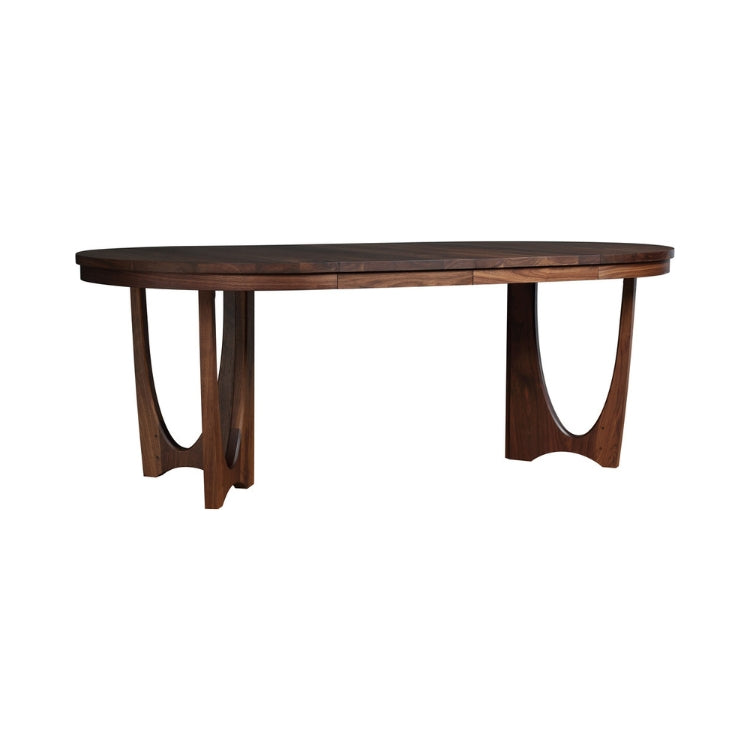 Walnut Grove Round Dining Table extended
