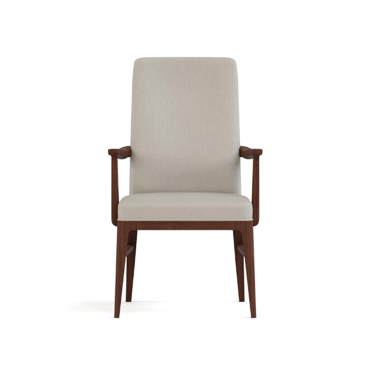 Walnut Grove Tall Upholstered Arm Chair Fabric front