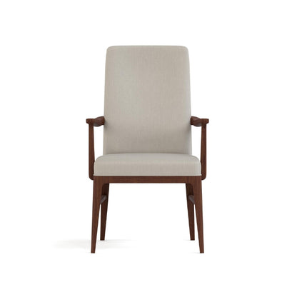 Walnut Grove Tall Upholstered Arm Chair Fabric front