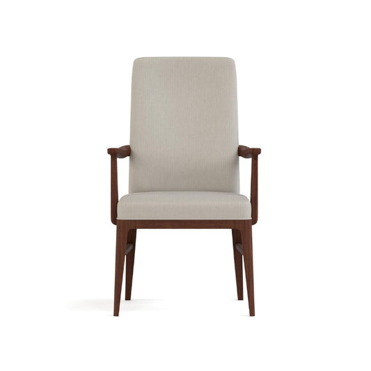 Walnut Grove Tall Upholstered Arm Chair Fabric front
