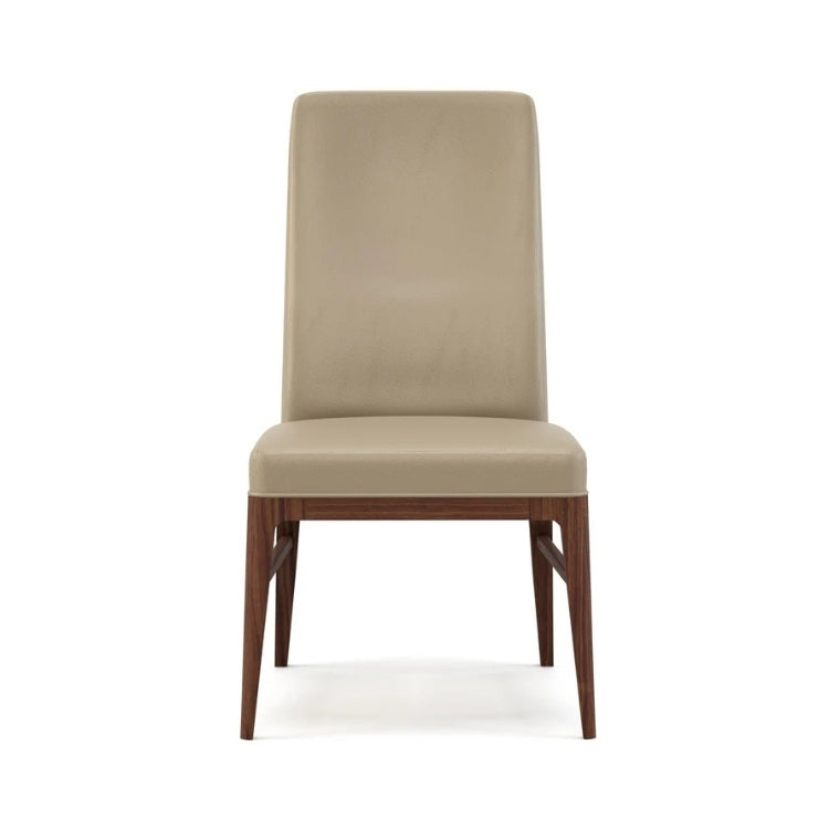 Walnut Grove Tall Upholstered Side Chair Leather front