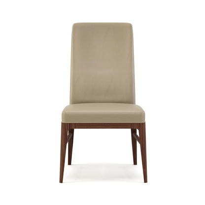 Walnut Grove Tall Upholstered Side Chair Leather front