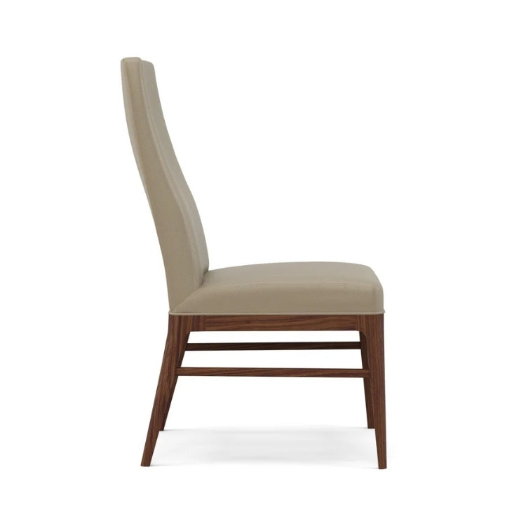 Walnut Grove Tall Upholstered Side Chair Leather side