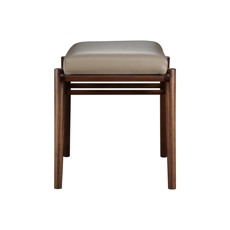 Walnut Grove Footstool leather side view