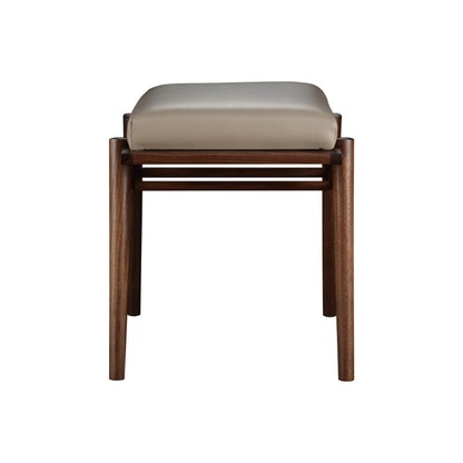 Walnut Grove Footstool leather side view